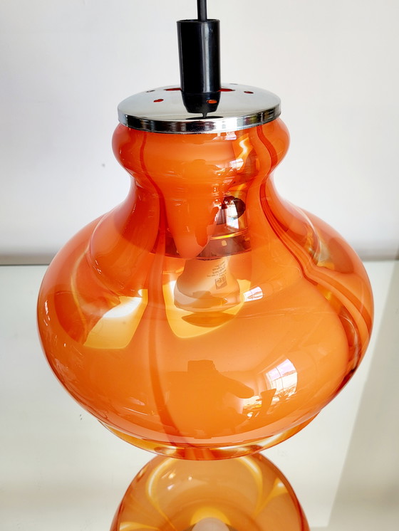 Image 1 of Murano glazen vintage hanglamp, Carlo Nason, Italy, jaren 1960