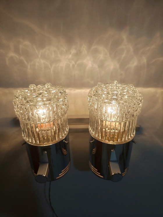 Image 1 of Lámpara de techo de cristal. España, años 50.