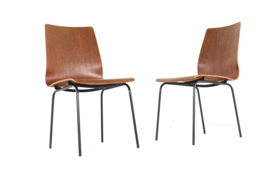 Image 1 of Friso Kramer for Auping Euroika pylwood chair vintage | 2 pieces available