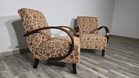 Image 1 of Set of Vintage Armchairs by Jindrich Halabala