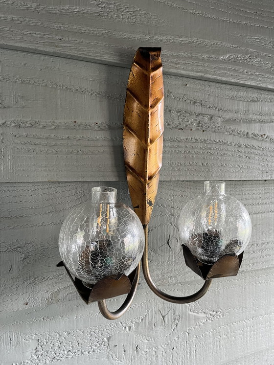 Image 1 of Vintage Hollywood Regency wall lamp