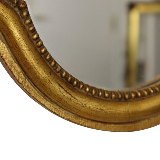 Image 1 of Espejo francés estilo barroco dorado de 54 cm