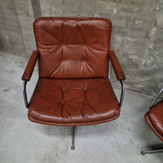 Image 1 of Artifort set of armchairs and swivel chair Geoffrey Harcourt
