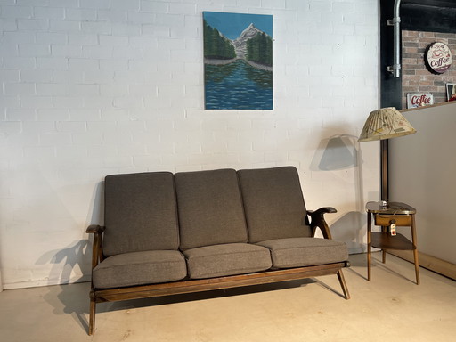 Sofá vintage - Sofá de tres plazas, estilo retro Art Déco, conjunto de sofás antiguos