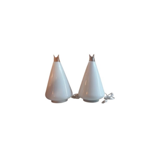 Image 1 of Noti Massari Paar Buto-Lampen, Leucos-Edition, Italien 1971, Muranoglas