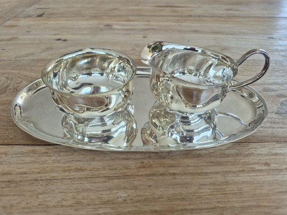 Sahneset – Tafelgeschirr, Metall, Silber (photo 2 of 6)