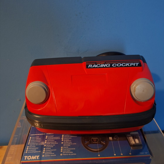 Image 1 of Tomy Racing Cockpit 80s analog arcade game