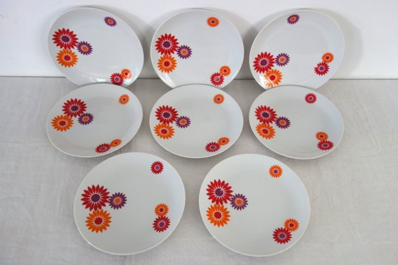 8 piatti da dessert Seltmann Weiden West Germany anni '70 – Stoviglie, Porcelain (photo 2 of 11)