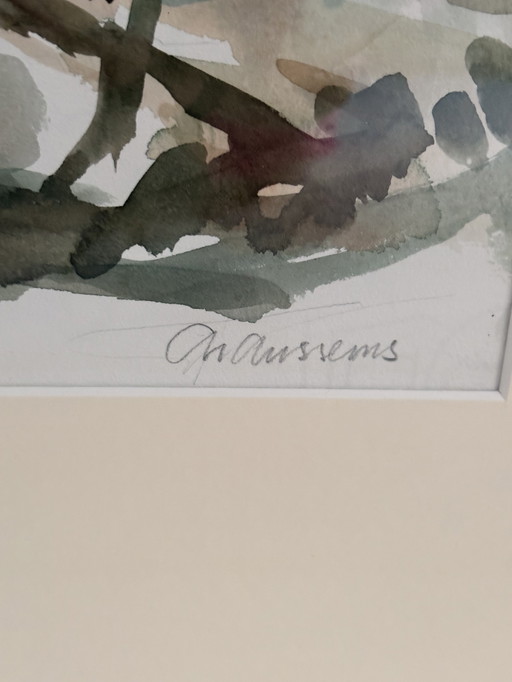 Aussems Painting Art Work Framed