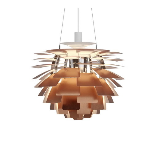 Deckenpendelleuchte Artichoke in Kupfer von Louis Poulson – Louis Poulsen, hanglampen, Copper, Metal