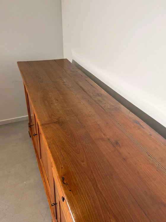 Grand Buffet bas en Bois avec Portes à Panneaux 350cm (photo 5 of 7)
