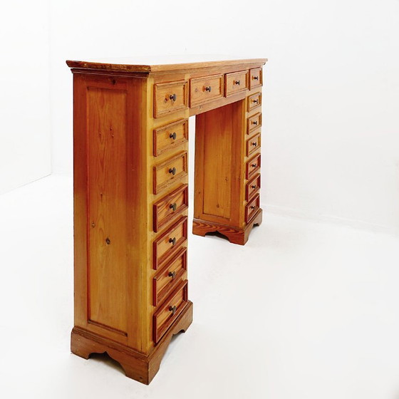 Image 1 of Apothecary cabinet on a solid pine pedestal - England, early 20th century