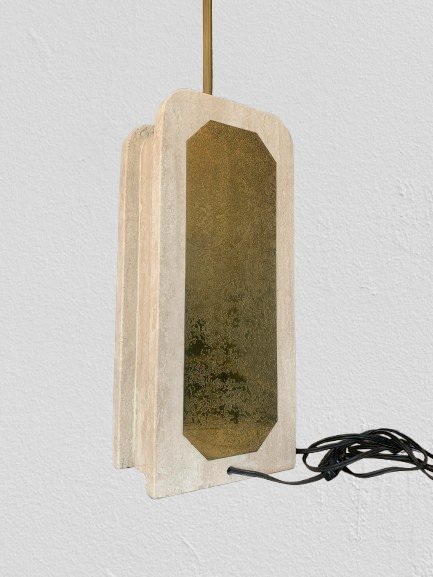 Image 1 of Travertin Tafellamp Van Georges Mathias