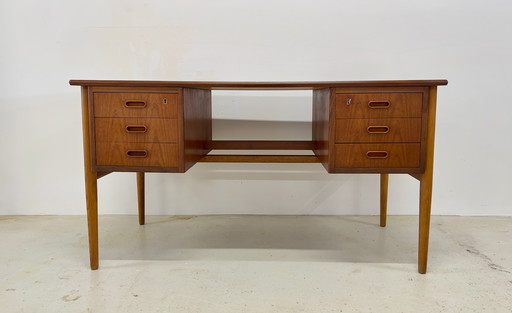 Danish Teak & Oak Desk, 1960s.
