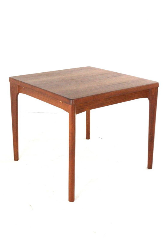 Restored Henning Kjaernulf For Vejle Extendable Dining Table Square Danish Vintage – Wood (photo 6 of 15)
