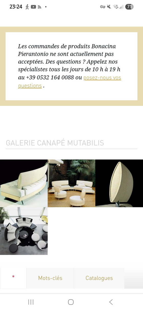 Image 1 of BONACINA , MUTABILIS by GIUSEPPE VIGANO ,Sofa, Armchair, Coffee table