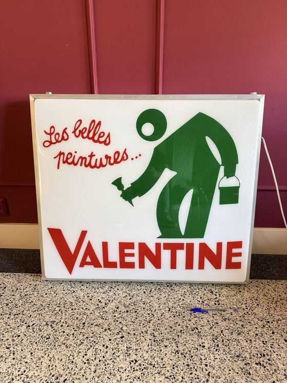 Image 1 of Vintage French light box “Valentine” –Charles Loupot–Paris –