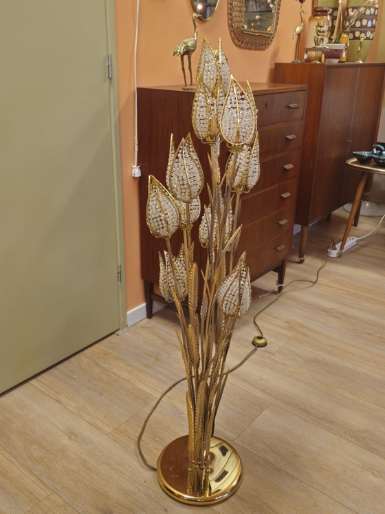Vintage PALWA Tulip Floor Lamp Table Lamp Brass – Floor lights, Metal (photo 3 of 15)