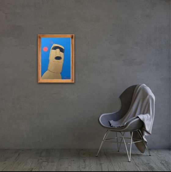 Image 1 of Acryl auf bespanntem Keilrahmen 46x33 cm.