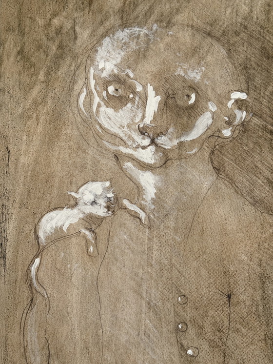 Image 1 of Robert Detheux - dipinto surrealista del 2008