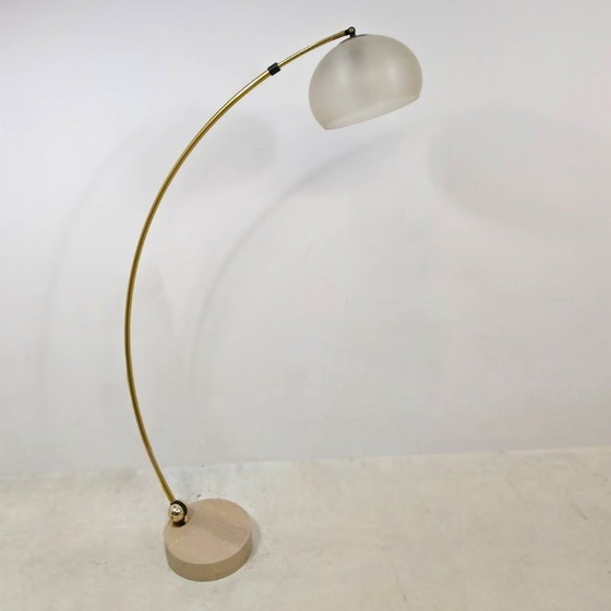 Image 1 of Bogenlampe Goffredo Reggiani für Guzzini, italienisches Design der 70er Jahre