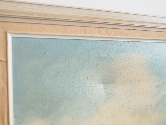 Image 1 of Tableau "L'étang d'automne", design scandinave, années 1970