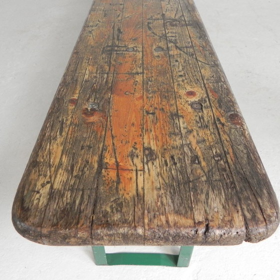 Image 1 of Folding bench, folding bench for terrace, 216 cm long, 1960s