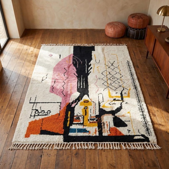Authentiek handgeweven Berber Marokkaans tapijt 200cmx300cm – Vloerkleden en tapijten, Wool (photo 2 of 7)