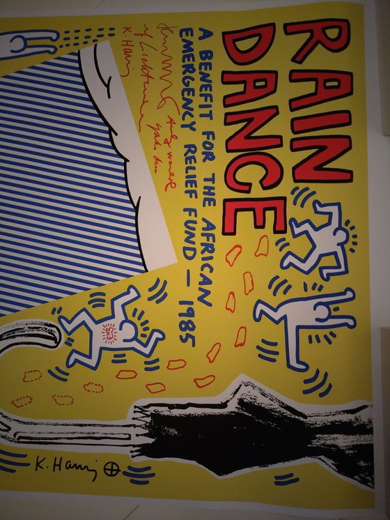 Image 1 of Rain Dance - UNICEF Warhol Lichtenstein Haring Basquiat Ono 