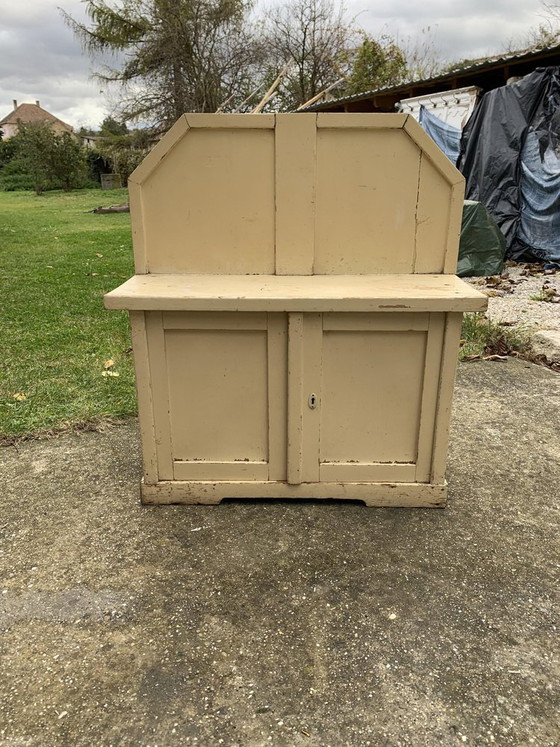 Vintage Hand Painted Cabinet – Sideboard cabinet (photo 4 of 13)