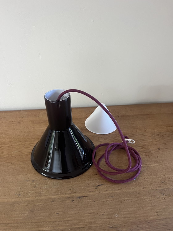 Image 1 of vintage Holmegaard P&T pendentif ensemble de 2 - Michael Bang - Lampe design danoise
