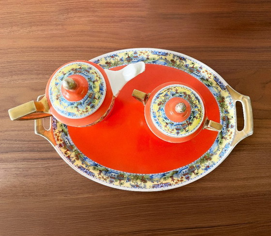 Image 1 of Antico servizio da tè in porcellana Slaggenwald