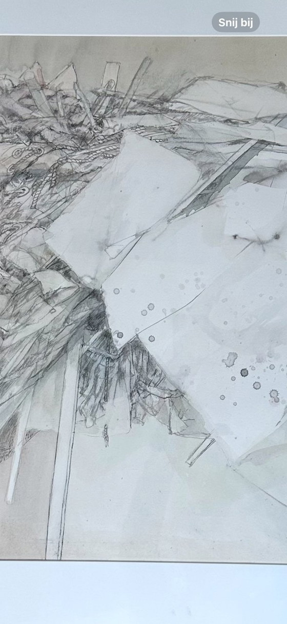 Image 1 of Drawing/Aquarelle Gradus Verhaaf (1932-2017) - Package Sailcloth