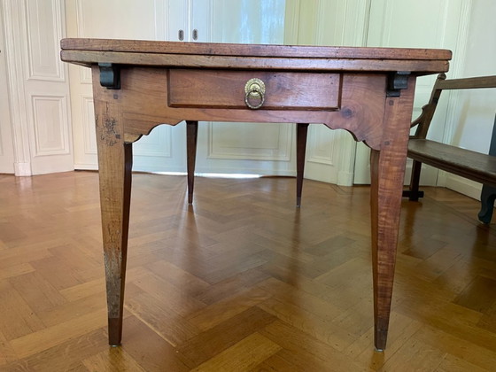 Tavolo da fattoria allungabile Tavolo da pranzo antico francese XIX secolo – Tavoli da pranzo, Legno (photo 17 of 25)