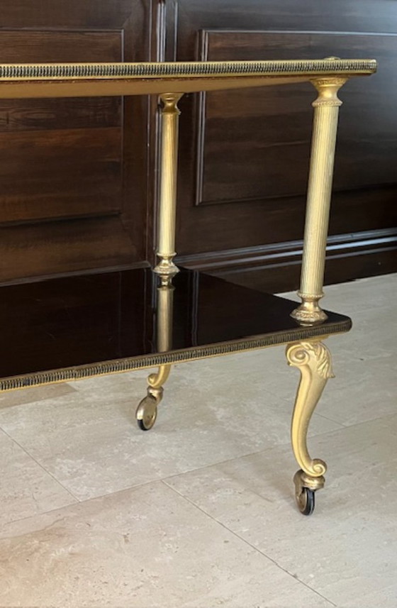 Image 1 of Elegante tavolo vintage mobile anni '60-'70 - Impiallacciato