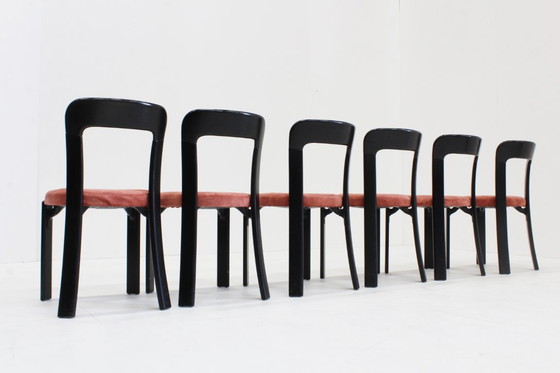 Image 1 of Vintage Bruno Rey dining chairs for Dietiker Switzerland 1970s, set of 6