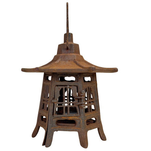 Japanese cast iron tōrō temple lantern – 24 cm