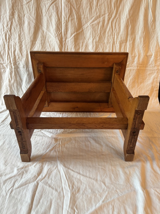 Image 1 of Art Deco Side Table/Reading Table Oak