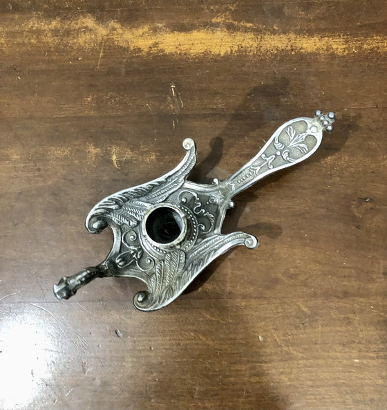 Image 1 of Kerzenhalter Pfau aus Messing