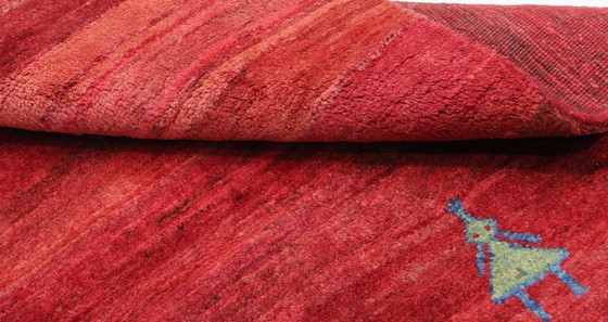 Image 1 of Original Perserteppich Gabbeh Ghashghai Orientteppich 146 cm x 100 cm Alt Natur