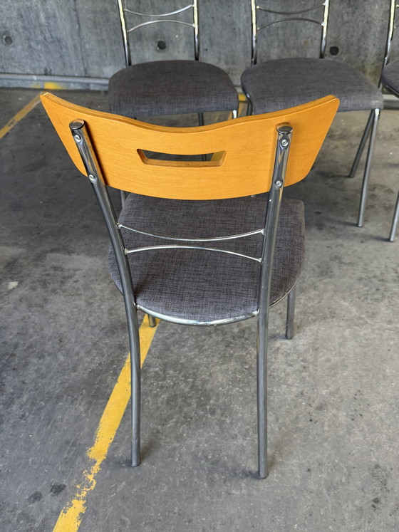 Image 1 of Set di 4 sedie da pranzo Plumma