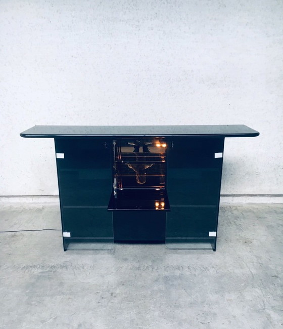 Image 1 of Postmodern Design Highboard Bar Chest by Luigi Saccardo for Gasparello, Italy 1980's