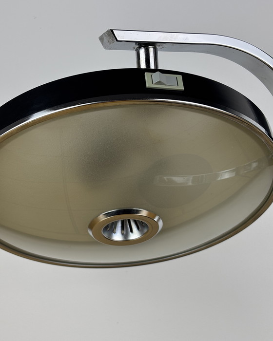 Image 1 of Brutalist Fase 520C Table Lamp by Luis Pérez de la Oliva 1960s-1970s Desktop Lamp Mid-Century Space Age Industrial Design Spain