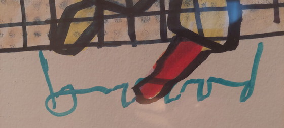 Image 1 of Incorniciato Herman Brood Tennis