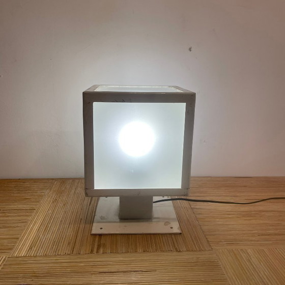 Tebong Paris outdoor bollard light – cubic model, circa 1990 – Table lamps, Iron (photo 3 of 9)