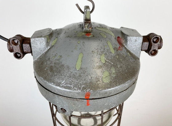 Image 1 of Dunkelgraue, explosionsgeschützte Industrielampe von Elektrosvit, 1960er Jahre