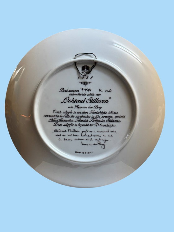 Image 1 of 🌷 “Ochtend Stilleven” | Koninklijke Mosa | Kees van den Berg | Klassiek Hollands Stilleven | Limited Edition | Nieuws