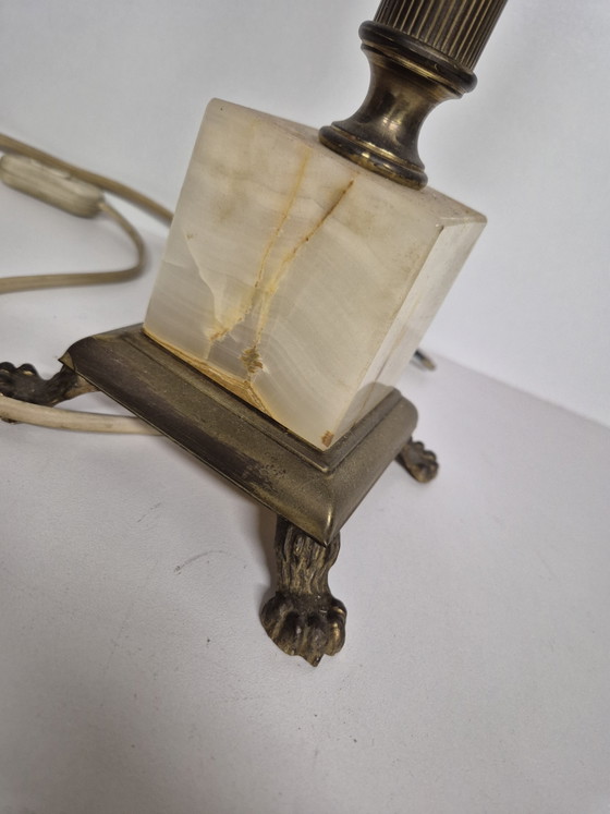 Vintage Onyx Lamp Base – Table lamps, Stone (photo 7 of 12)
