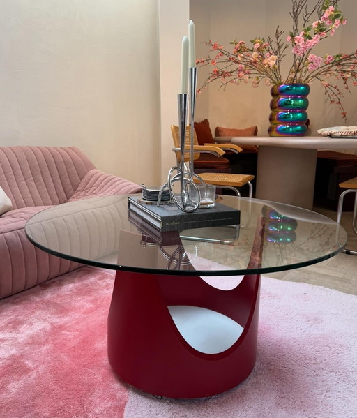 Table vintage sur roulettes