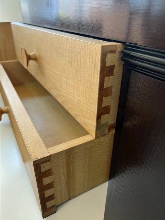 Image 1 of Art Deco / Streamline sideboard / credenza with original marble top – ca. 1930–1950, in the style of the Deutsche Werkstätten